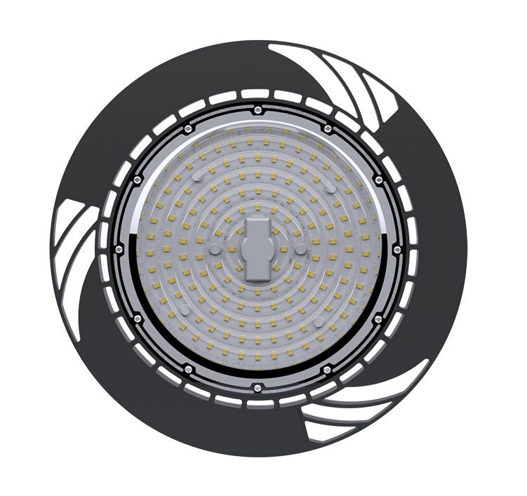 60W 9000Lm 150LM/W Sosen Hurricane UFO High Bay Light Fixtures - 175W MH Equivalent - 5000K