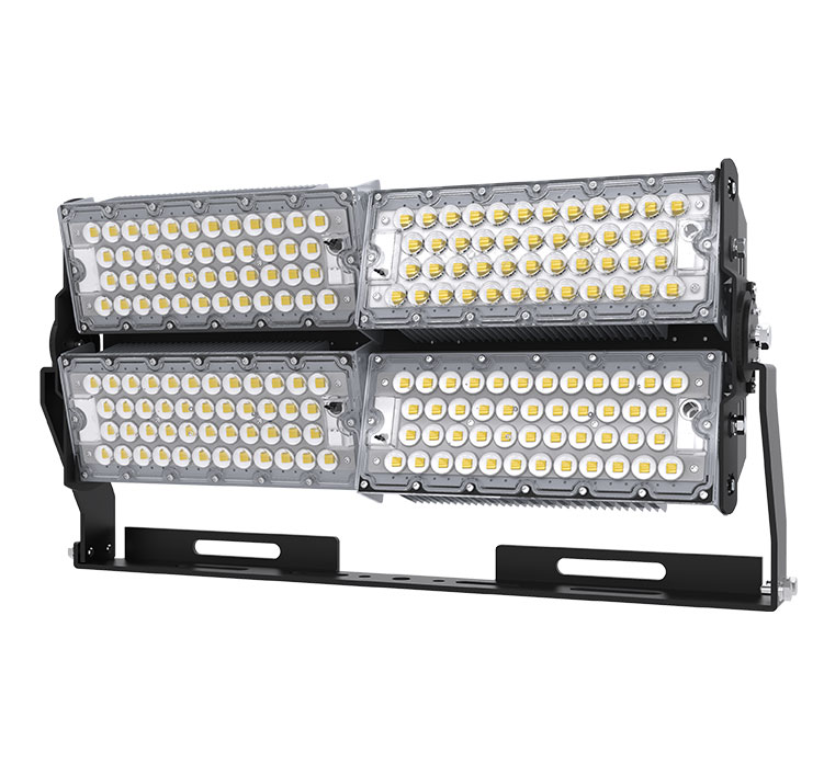 480W High Lumens LED High Pole Lights Rotatable Module,155Lm/W,74400 Lumen, Waterproof IP65, High Mast Stadium Flood Lighting