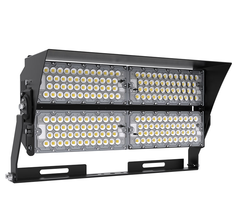 480W High Lumens LED High Pole Lights Rotatable Module,155Lm/W,74400 Lumen, Waterproof IP65, High Mast Stadium Flood Lighting