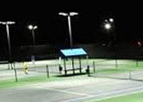 Outdoor tennis court lighting