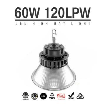 60W Round LED High Bay Light,7200 Lumens