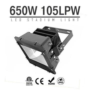 650W LED Stadium Light,High Mast Light,105Lm/W,68250LM,IP66 Waterproof 