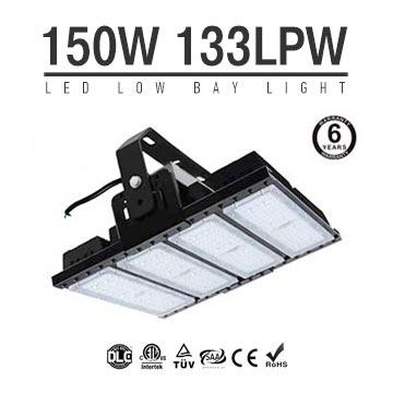 150W LED Flat High Bay Light 20000 Lumen Equivalent 400W HID/Metal Halide Light 