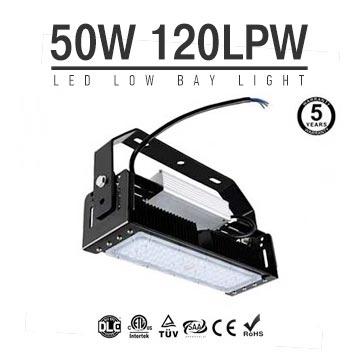 50W LED Flat High Bay Light 6000 Lumen Equivalent 125W HID/Metal Halide Light 