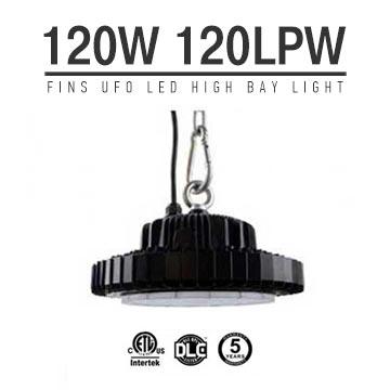 120W UFO LED High Bay 14,400 Lumen 300W HID Equivalent TUV SAA C-tick listed