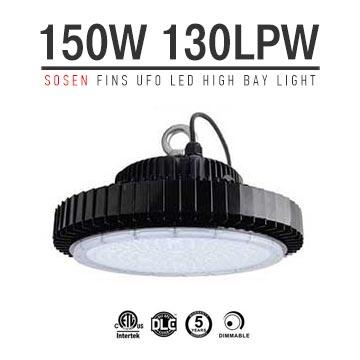 150W UFO LED High Bay Driver Sosen 19,500 Lumen 400W HID Equivalent TUV SAA C-tick listed 