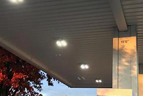 100W LED Canopy Light for Gas Station in USA - Customer Feedback