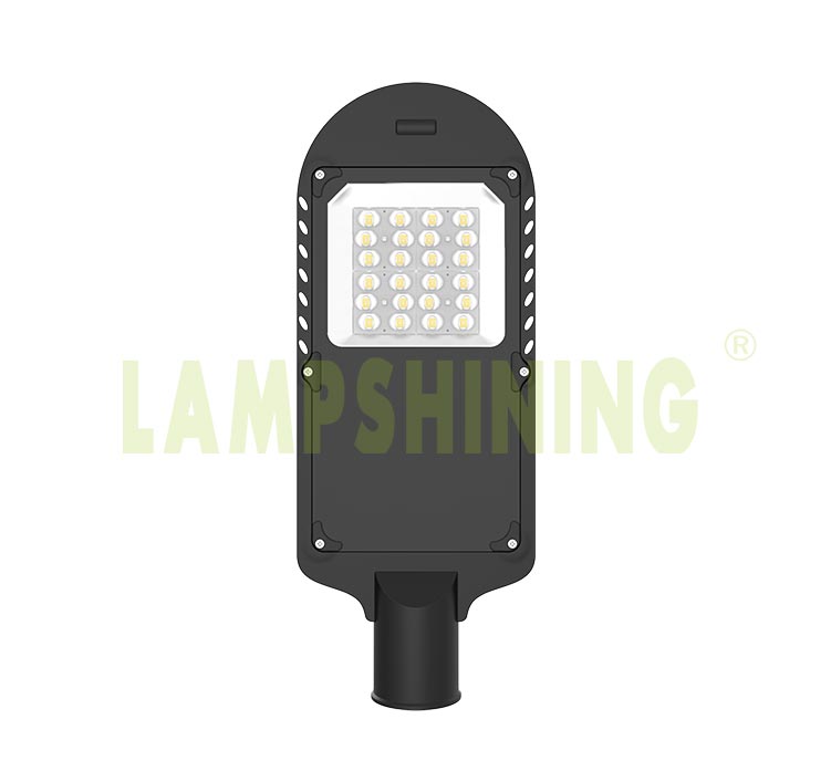 LED Street Light Low power high lumens 40W Aluminum Cool White 6000K, with dusk to dawn sensor