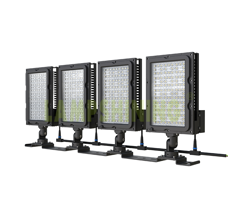 LED Sports Flood Light - Outdoor Brackets Rectangle Folding aluminum fin 4 Module Connection 10KV 20KV Light