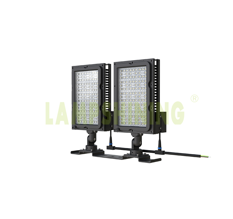 LED Sports Flood Light - Outdoor Brackets Rectangle Folding aluminum fin 4 Module Connection 10KV 20KV Light