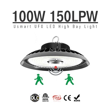 100W UFO LED High Bay Equivalent 250W HID | 15,000 Lumen Warehouse Light 