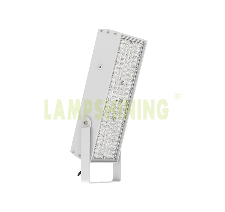 200W 240W 300W LED Flood Light - 100-277V Brecket Rotatable Grey Aluminum Fin Lightweight 7kg Anti Glare Light