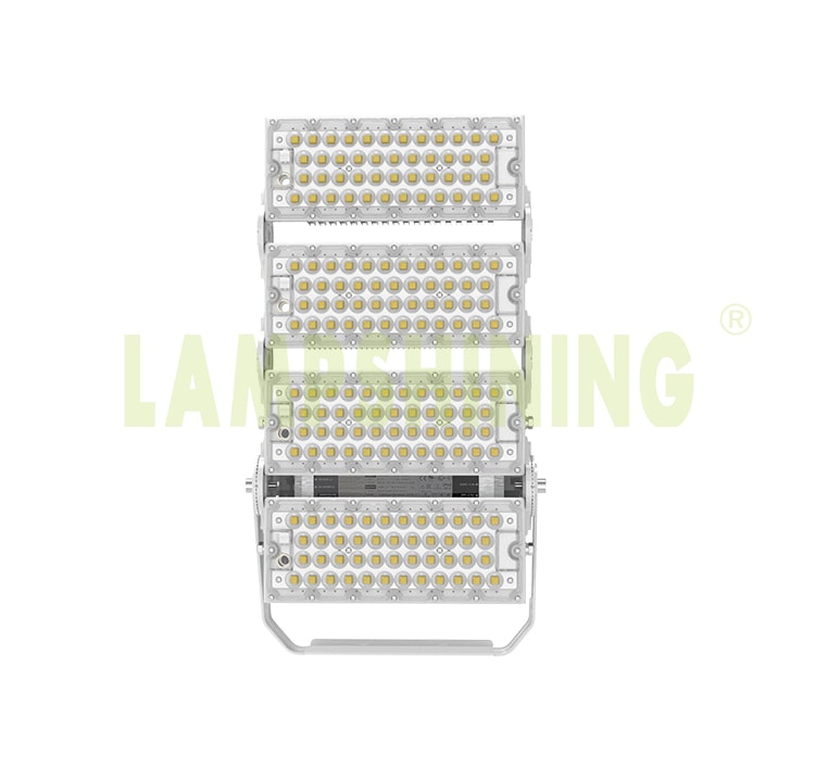 400W 480W Light Tower Light Fixtures - 100-277V 10kg Dimmable Aluminum Fin Bracket Module Flood Light