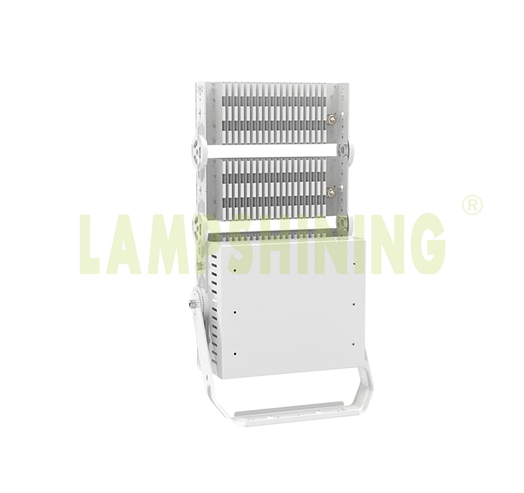 400W 480W Light Tower Light Fixtures - 100-277V 10kg Dimmable Aluminum Fin Bracket Module Flood Light