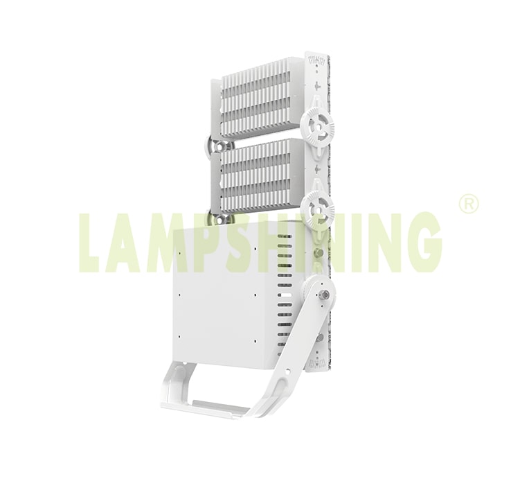 400W 480W Light Tower Light Fixtures - 100-277V 10kg Dimmable Aluminum Fin Bracket Module Flood Light