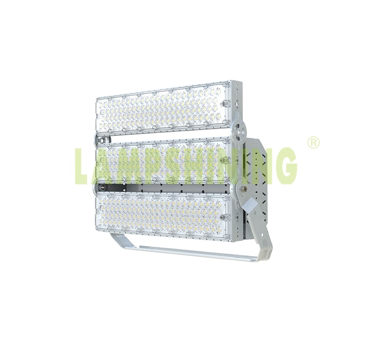 600W 720W LED Stadium Light, Black, White Dimmable Folding Aluminum Fin Tennis court, baseball field Light