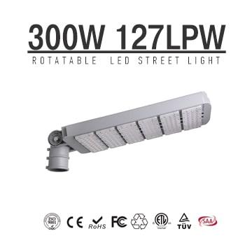 High power 300W LED Street Light Heads, Module Rotatable 270 degree,38000 Lumen DLC Roadway Lighting 