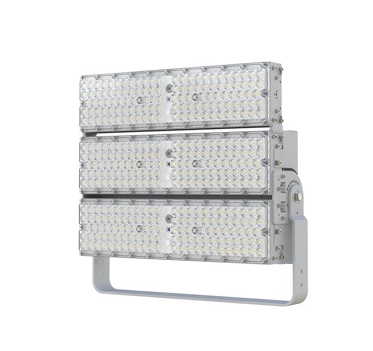 600W LED Flood Light 190Lm/W, Aluminum 3 Module 4000K 5000K Easy to assemble Waterproof Outdoor Pole Light