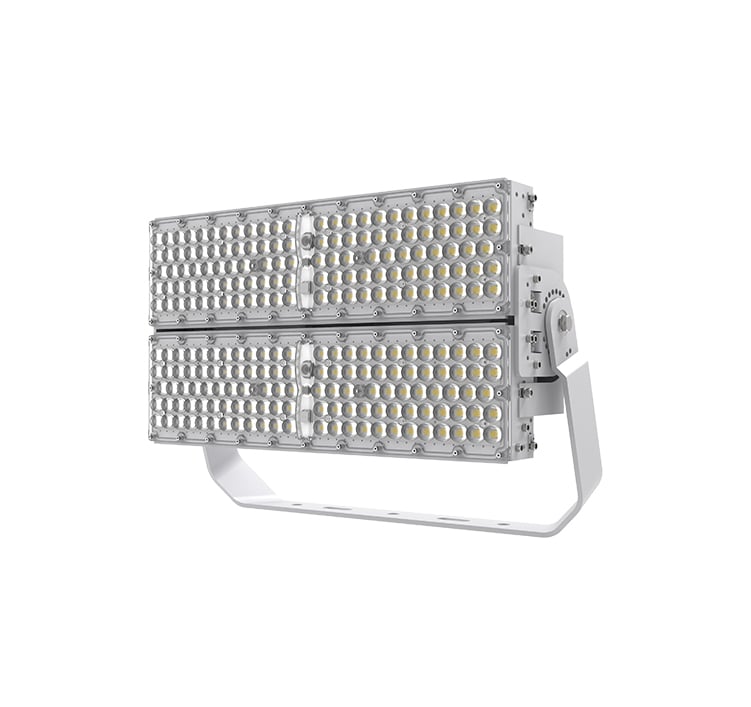 400W 72000Lm 180Lm/W LED Lights, Folding Aluminum Fin High Mast, High Pole, Flood Light