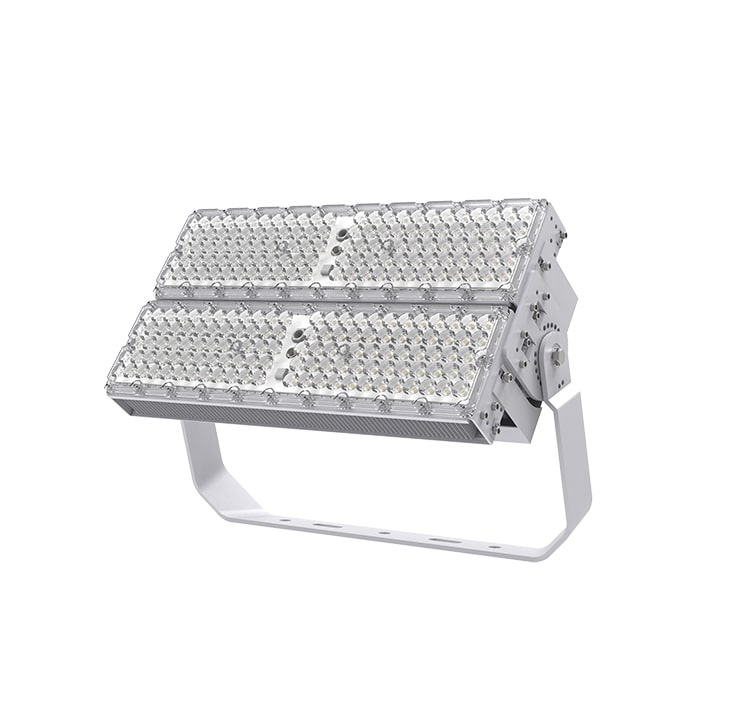 400W 72000Lm 180Lm/W LED Lights, Folding Aluminum Fin High Mast, High Pole, Flood Light